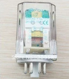 10 шт JQX-10F 2Z 10A 12V/24V/110V/220V 8-контактное электромагнитное реле катушки