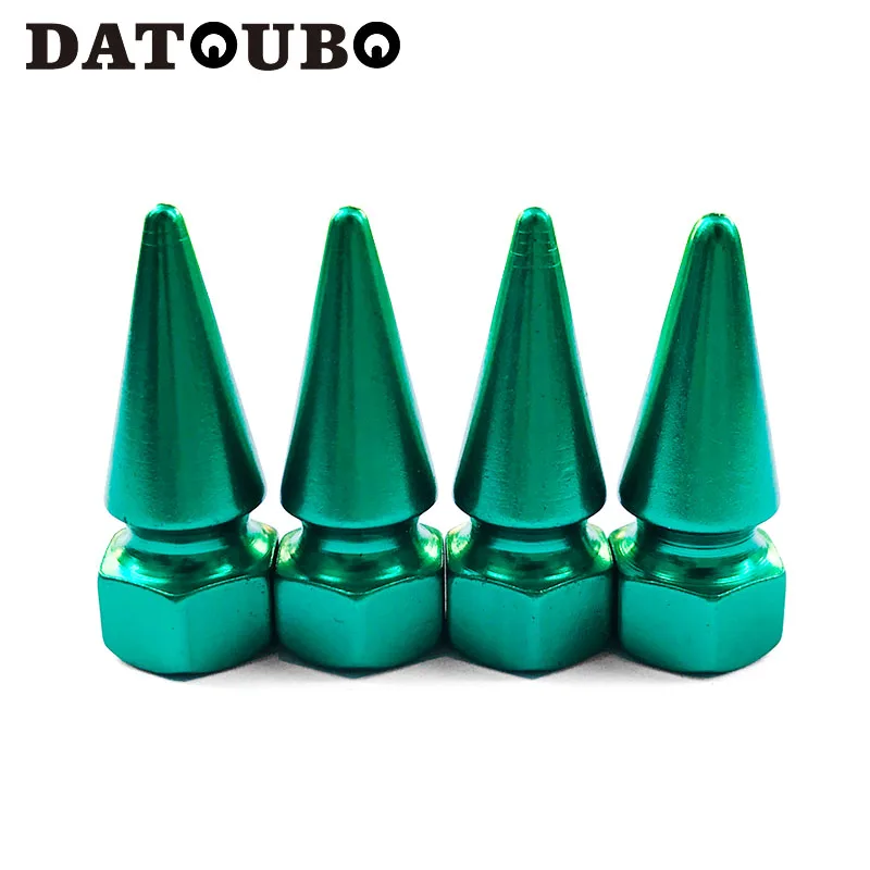 16 pcs of green DATOUBO 16 шт алюминиевый длинный шип автомобиля колесных дисков, мотоцикл универсальные шины крышки клапана. колпачок для пылеудалителя. Schrader воздушный клапан - Цвет: 16 pcs of green