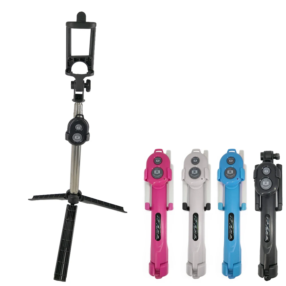 3 in 1 Wireless Bluetooth Selfie Stick and Mini Tripod with Remote Control For iPhone X 8 7 6s plus Portable Monopod | Электроника