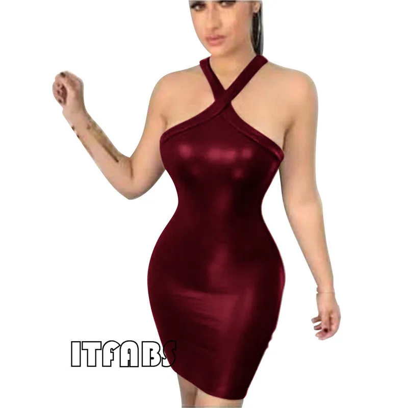 Сексуальная Женская Клубная одежда 2019 Новое поступление бондажная бодикон Мини