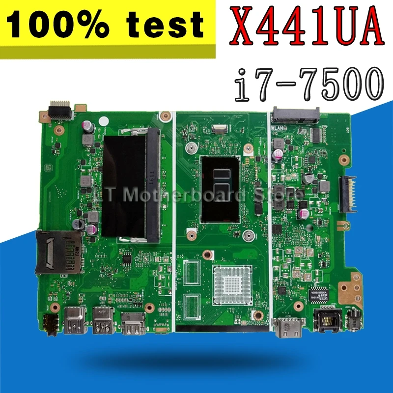 

X441UA материнская плата с 4G RAM i7-7500 для For Asus X441UV X441U F441U A441U X441UR материнская плата для ноутбука тест 100% ОК