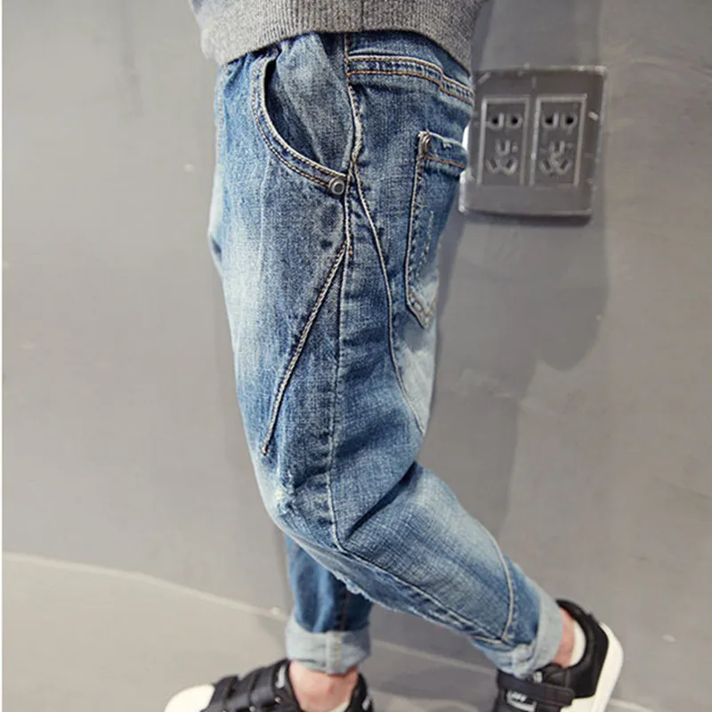 

DFXD New Fashion Teens Boys Jeans Pants 2018 Spring Autumn Long Denim Trousers Korean Style High Quality Boys Jeans 4-15Years