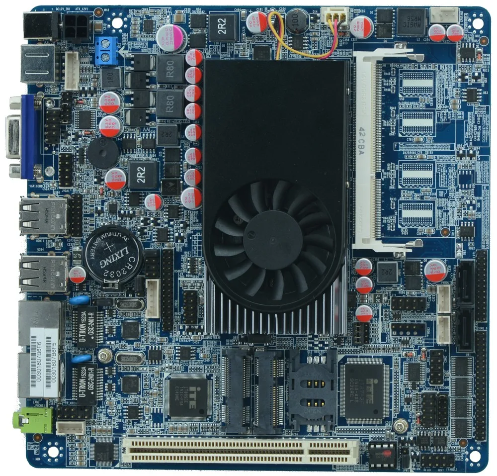 I5 3317U мини ПК без вентилятора материнская плата все в одном 2 * VGA/1 DDRIII/3 SATAII LAN 6 | Материнские платы -32706481051