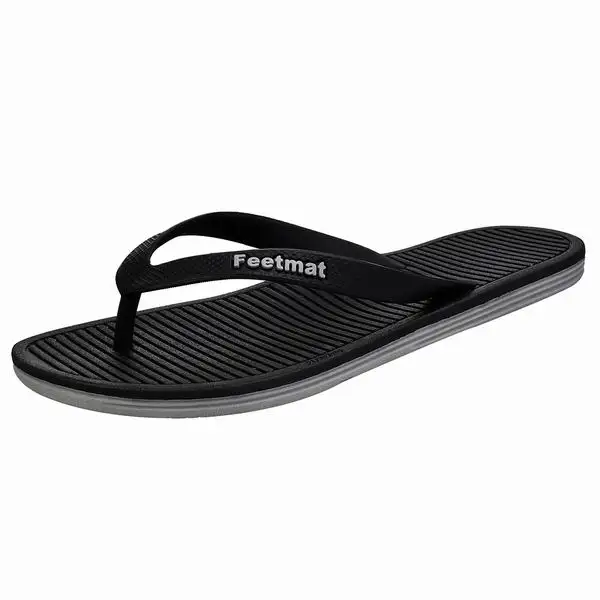men all black Мужские вьетнамки унисекс из ЭВА; сандалии; женские уличные сандалии; летние пляжные вьетнамки; сандалии; обувь - Цвет: men all black