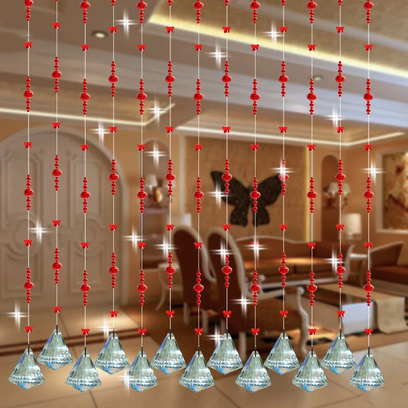 Вечерние шторы из хрустального стекла 20 метров|window hanging decorations|hanging screen door curtainhome