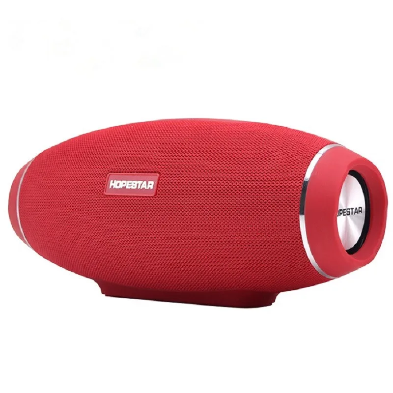 HOPESTAR H20 регби Bluetooth Колонка Беспроводная портативная Мини водонепроницаемая мега бас стерео наружный сабвуфер TF USB - Цвет: Красный