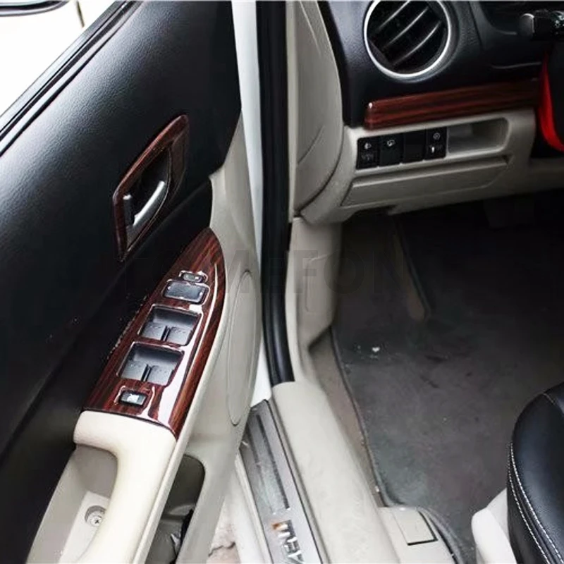 TOMEFON для Mazda 6 от 2006 до ABS деревянная краска для межкомнатных дверей панель передняя AC вентиляционная средняя подлокотник коробка Задняя накладка Стайлинг