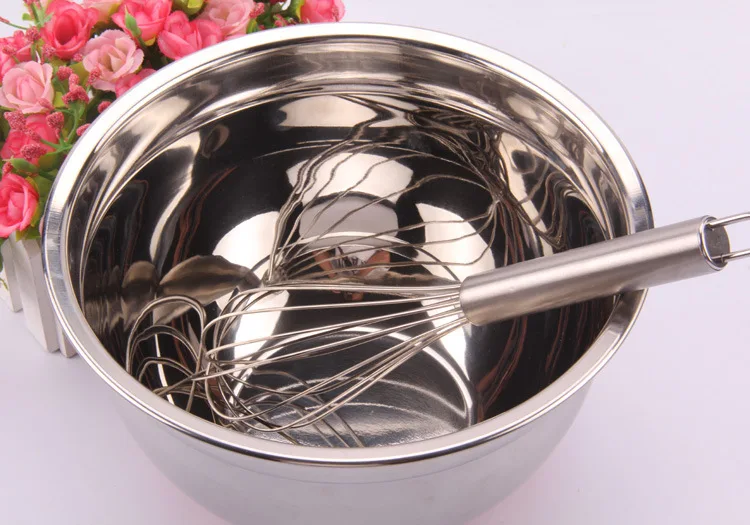 1 шт. миски для глубокого смешивания торта 20 см|mixing bowl|steel mixing bowlstainless steel bowl |