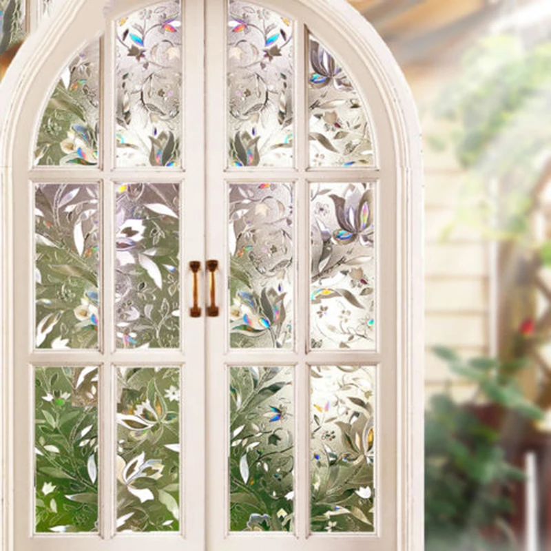 2 м 3D без клея статическое съемное окно конфиденциальности пленки матовые Clings