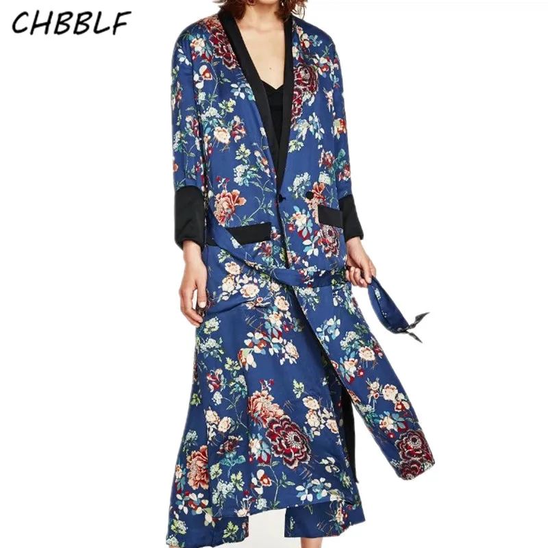 Длинная стильная блузка кимоно с двумя карманами кардиган принтом шаль новинка