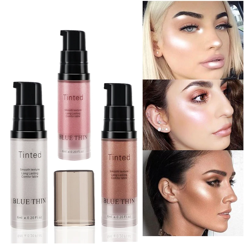 3 цвета крем-Хайлайтер для лица жидкий Хайлайтер макияжа Сияющий Макияж сияющий