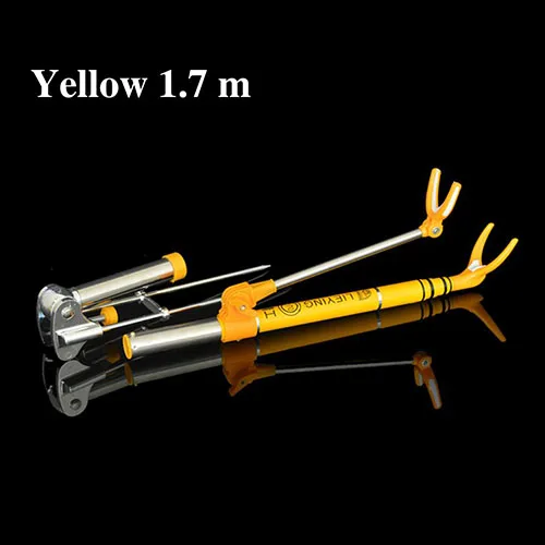 1.7M(Yellow) GHOTDA открытый складной карбоновый волоконный Кронштейн Удочка подставка держатель рыболовные снасти - Цвет: 1.7M(Yellow)