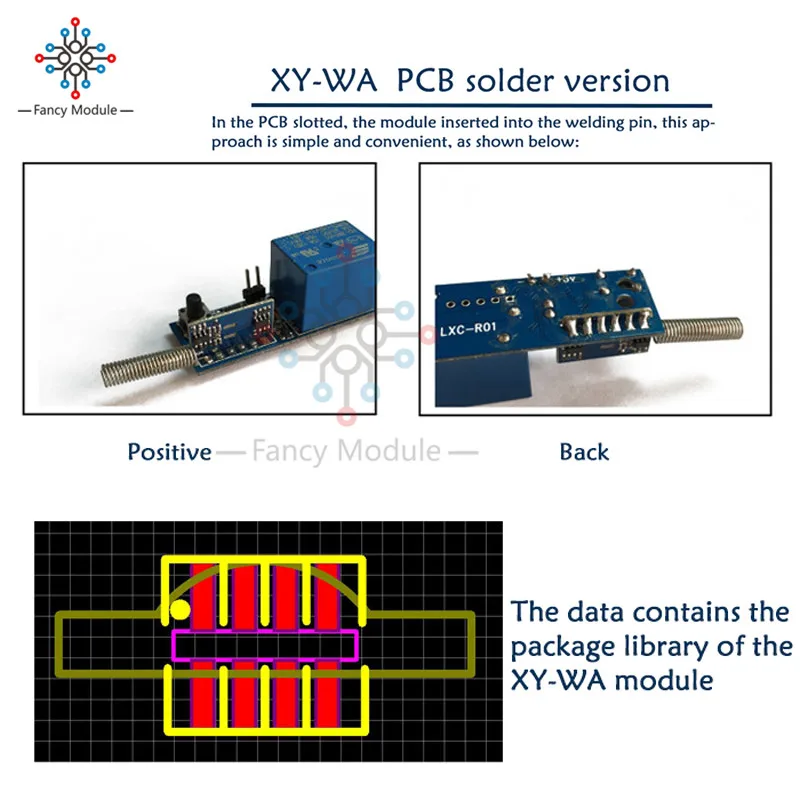 XY-WA/XY-WB PCB припой 2,4G 3,3 V беспроводной приемопередатчик Замена NRF24L01