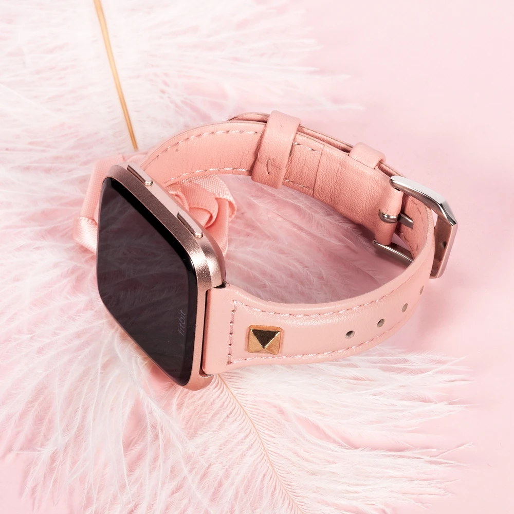 Кожаный ремешок для Versa Bands тонкие браслеты из натуральной кожи Lite специальный