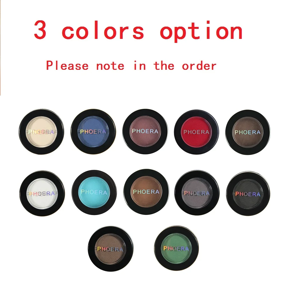 3 color potion PHOERA тени для век, 12 цветов, матовые тени для век, пудра, пигмент, стойкий макияж, подходит для осени, TSLM1 - Цвет: 3 color potion