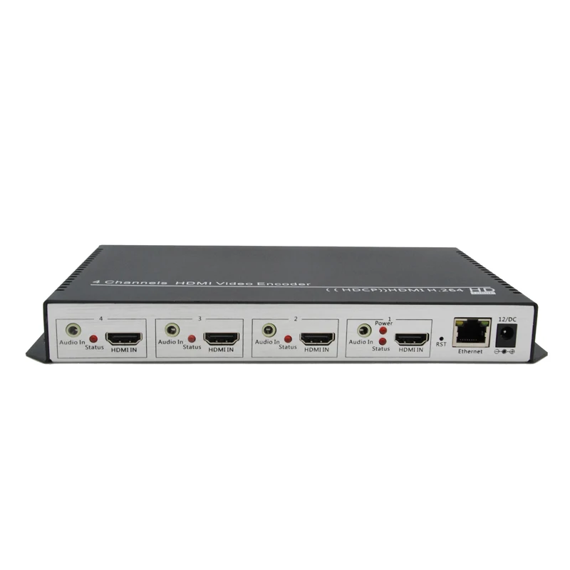 ZY EH404 4 каналов hdmi IP декодер потокового вещания H264/MPEG4 4K @ 30/1080P 60 кодировщик от
