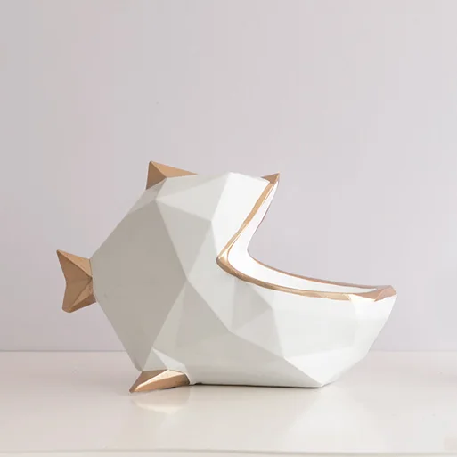 Аксессуары для домашнего декора 3D статуэтка рыбы коробка хранения украшение