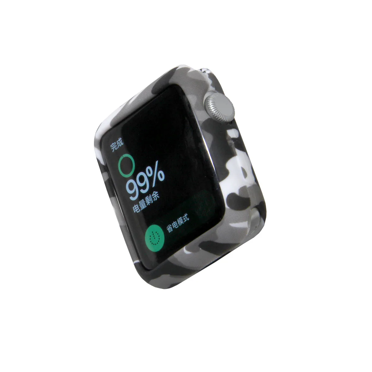 Чехол для Apple Watch Series 3 2 1 защитный чехол 38 мм 42 камуфляжный Мягкий силиконовый