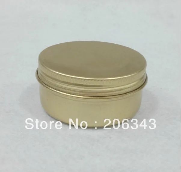 50 г Золотая алюминиевая баночка для крема косметический контейнер теней питания