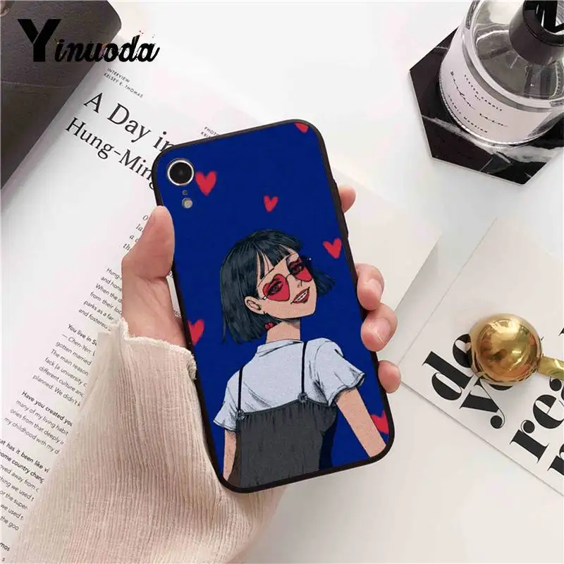 Yinuoda Модный чехол для телефона с рисунком на тему любви iPhone 8 7 6 6S 6Plus X XS MAX 5 5S SE XR 11 pro