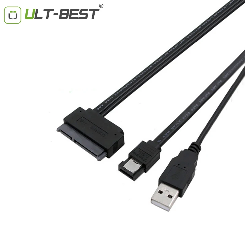 5 шт. Ульт лучший eSATA USB кабель жесткого диска SATA 22pin к Дата с питанием от адаптер