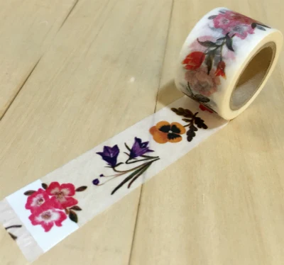 

Beautirul 30mm*10m and 15mm*10m high quality washi paper tape/beautiful flowers bloom together masking japan washi tape