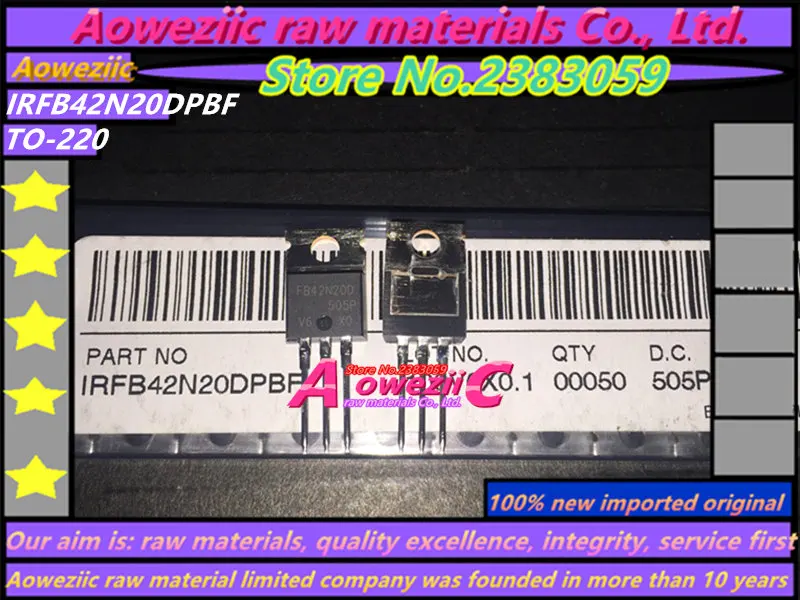 Aoweziic 100% new imported original IRFB42N20DPBF FB42N20D TO-220 MOS field effect tube 44A 200V | Электронные компоненты и