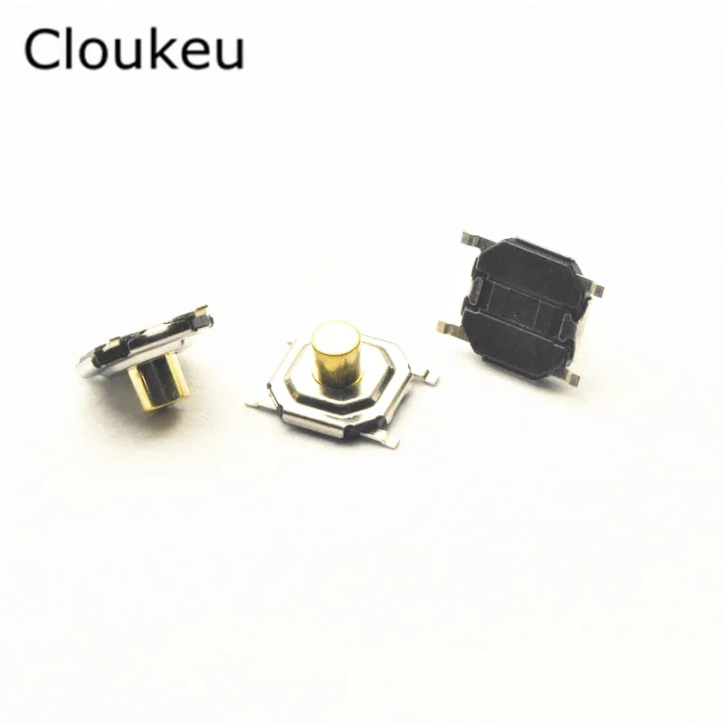 100 шт. сенсорный Микро Переключатель медь 4*4*5 мм 4x4x5.0мм SMD4|switch basic|copper stylecopper needle |