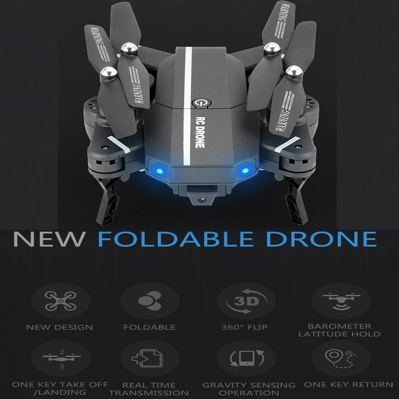 Elfie Drone Мини Складная селфи Дрон с HD Видео-дроны Wi-Fi FPV-системы Quadcopter Вертолет один