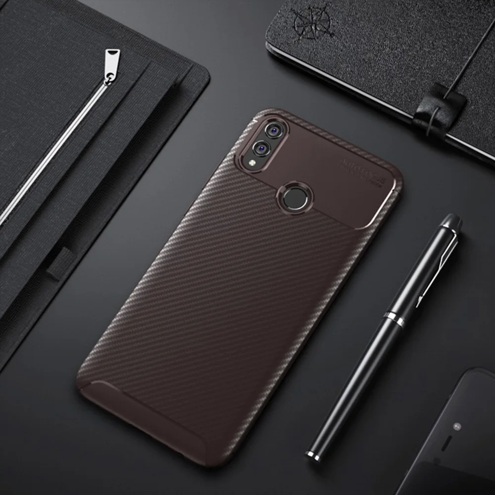 Для Honor 8X8 X Max чехол роскошный чехол из углеродного волокна противоударный чехол для телефона для huawei Honor 8C 8 C чехол 360 полная защита бампер