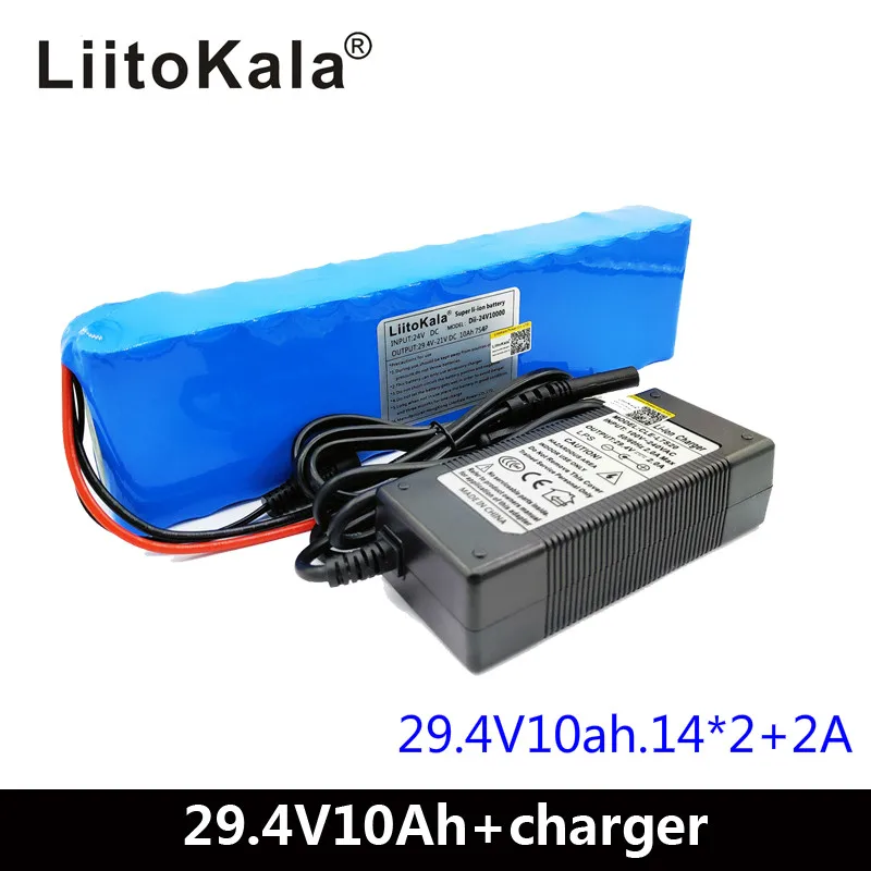 Аккумуляторы Liitokala 24 в пост. Тока 10 Ач 250 P 15 А BMS 29 4 Вт 10000 мА · ч | Электроника