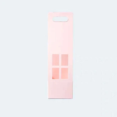 Pink 5 шт./лот крафт-бумага коробка цветок упаковочная коробка портативный картон цветок коробка - Цвет: Pink