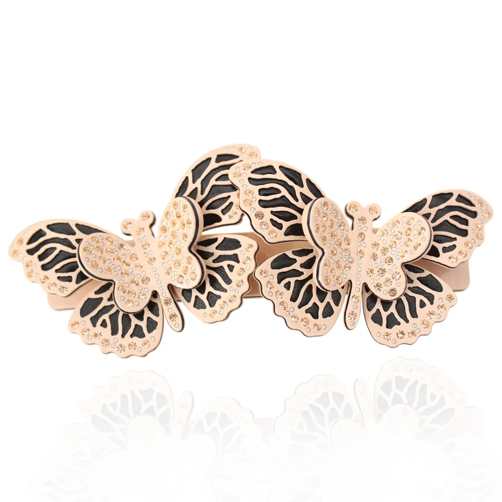 

Classic Hair Barrette Clip - Butterfly Hair Accessory Jewelry, Retro Hair Ornament for Women Girls Tiara Thick hair Daily Party