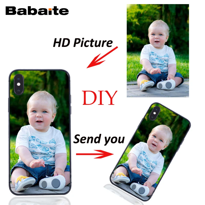 Babaite DIY печати фото мягкий черный ТПУ чехол для телефона iPhone11 Pro 11 бетонный завод 6s