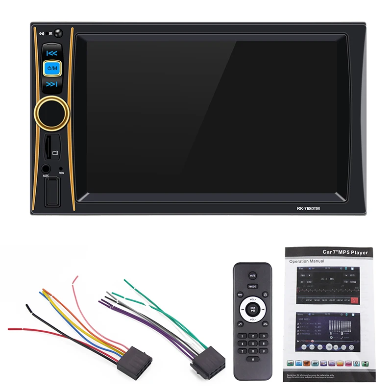 2 din Автомагнитолы aurotadio 7 &quothd-плеер MP5 Сенсорный экран цифровой Дисплей Bluetooth USB