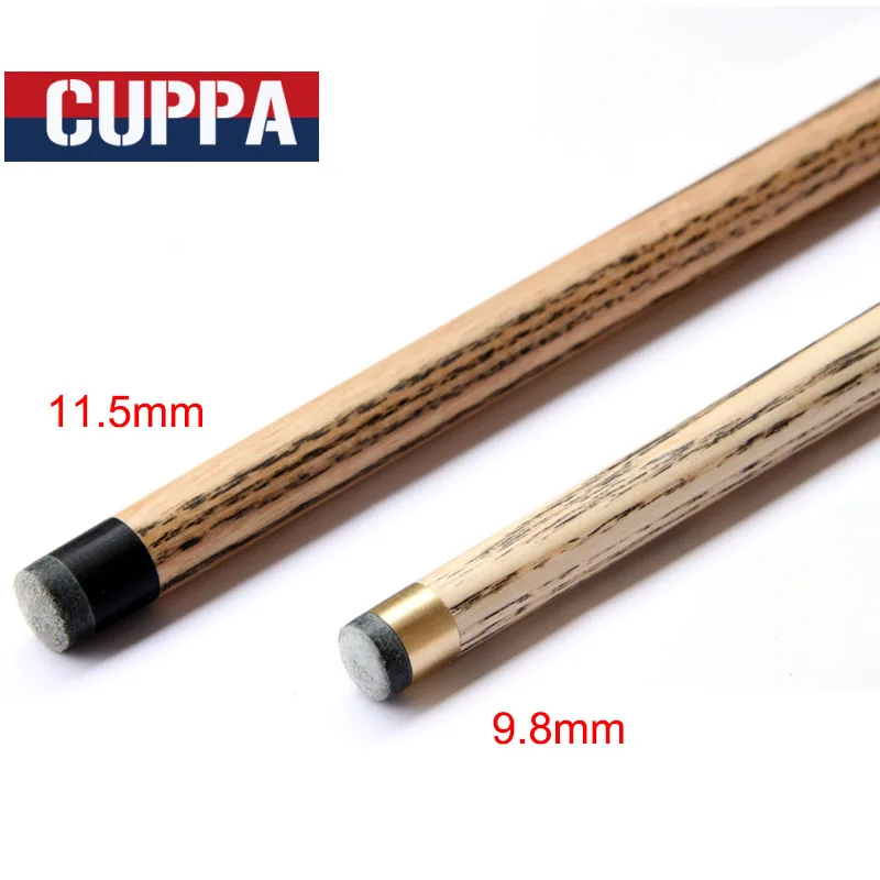Ручная работа Cuppa 3/4 Snooker Cue s Stick бильярдный 9 8 мм/11 5 мм наконечник с черным Чехол