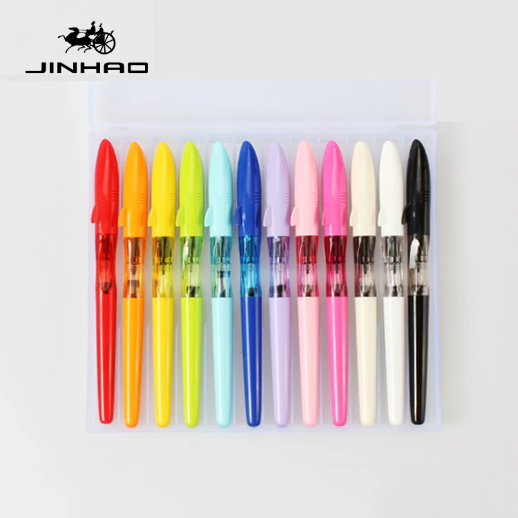 Новое поступление 12 шт./партия JINHAO SHARK серия конфетный цвет литейная ручка милая