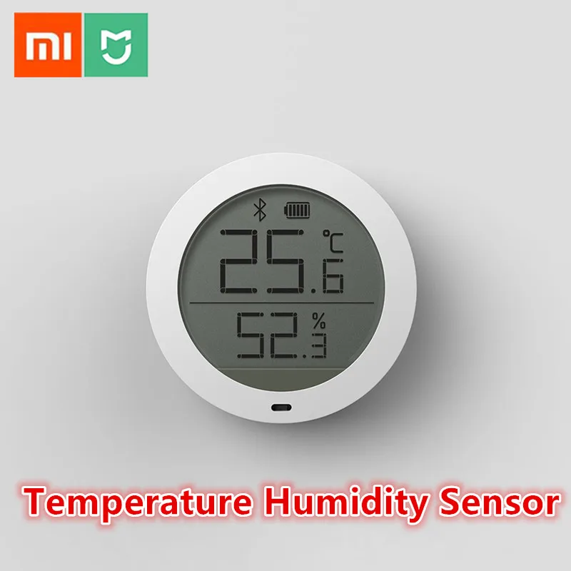 Умный датчик температуры и влажности Xiaomi Mijia с Bluetooth ЖК-экраном цифровой дисплей