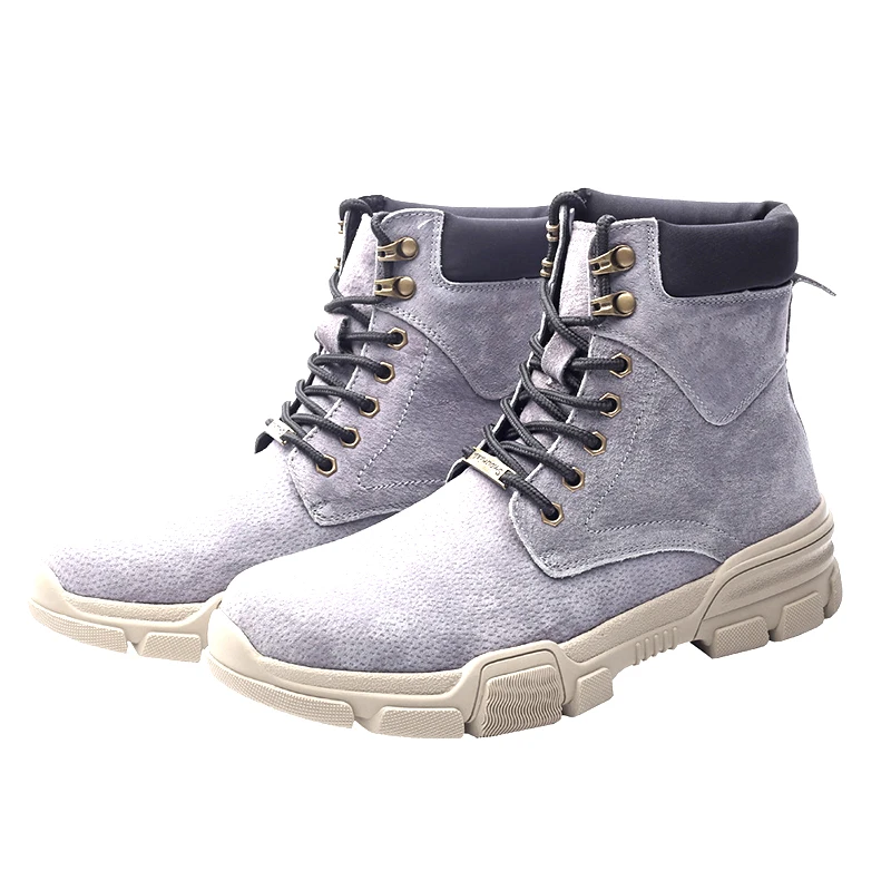 men's boots leather warm military big size Korean version of the British wind men |