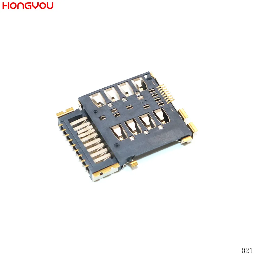 30Pcs/Lot For Samsung I9128 I9128V I8552 I8262 I8260 I879 Sim Card Reader Holder Socket Connector With Memory Tray Slot Socket