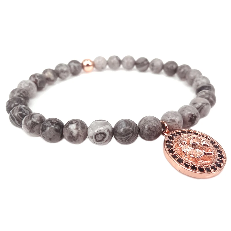 Браслет для мужчин золотой и Micro Pave черный с фианитом львом|bracelets for|lion bracelet menlion |