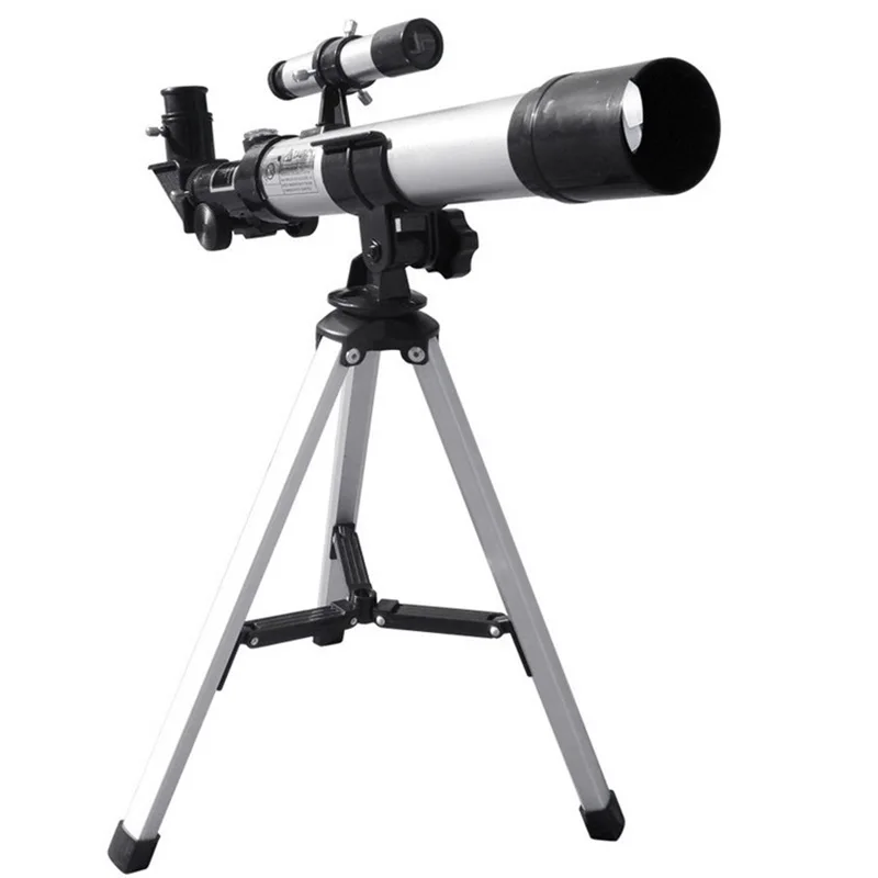 Black Refractor Zoom HD Professional Astronomical Telescope With Tripod Outdoor Spotting Observe Stars Moon Monocular Student Gift - Color: Black