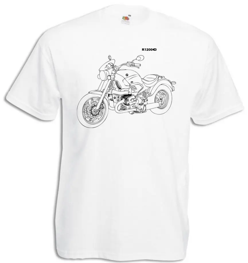 2019 модная R1200C Футболка с принтом график R 1200C мотоциклетная цилиндрическая майка