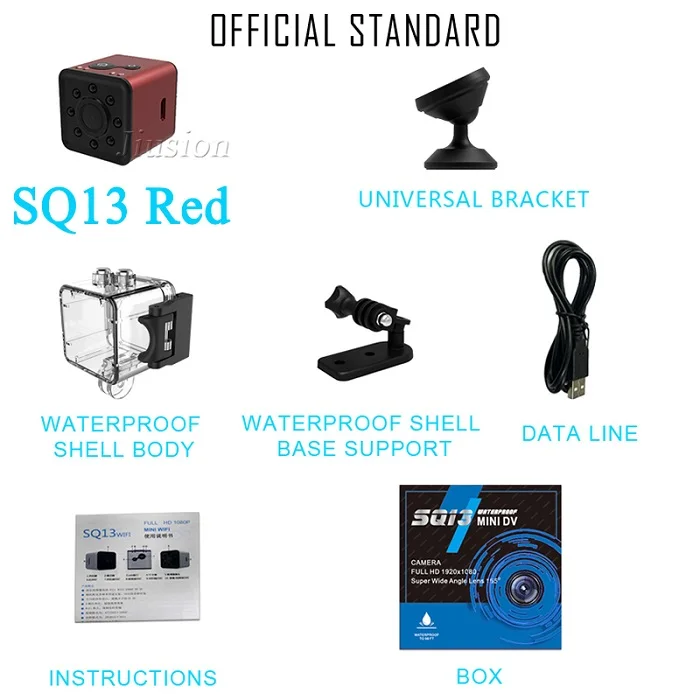 SQ13 Red SQ11 SQ12 SQ13 SQ23 HD мини-камера микро камера Espia Oculta Wifi беспроводной маленький IP велосипед DVR видео Поддержка Скрытая TF карта - Цвет: SQ13 Red