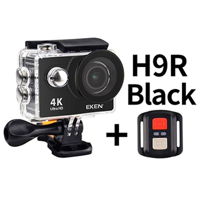 H9R Black eken H9 H9R экшн Камера со сверхвысоким разрешением Ultra HD, 4K 25fps 1080P 60fps Wi-Fi 2 170D мини для занятий подводными видами Водонепроницаемый шлем Спортивная водоотталкивающая Камера GoPro - Цвет: H9R Black
