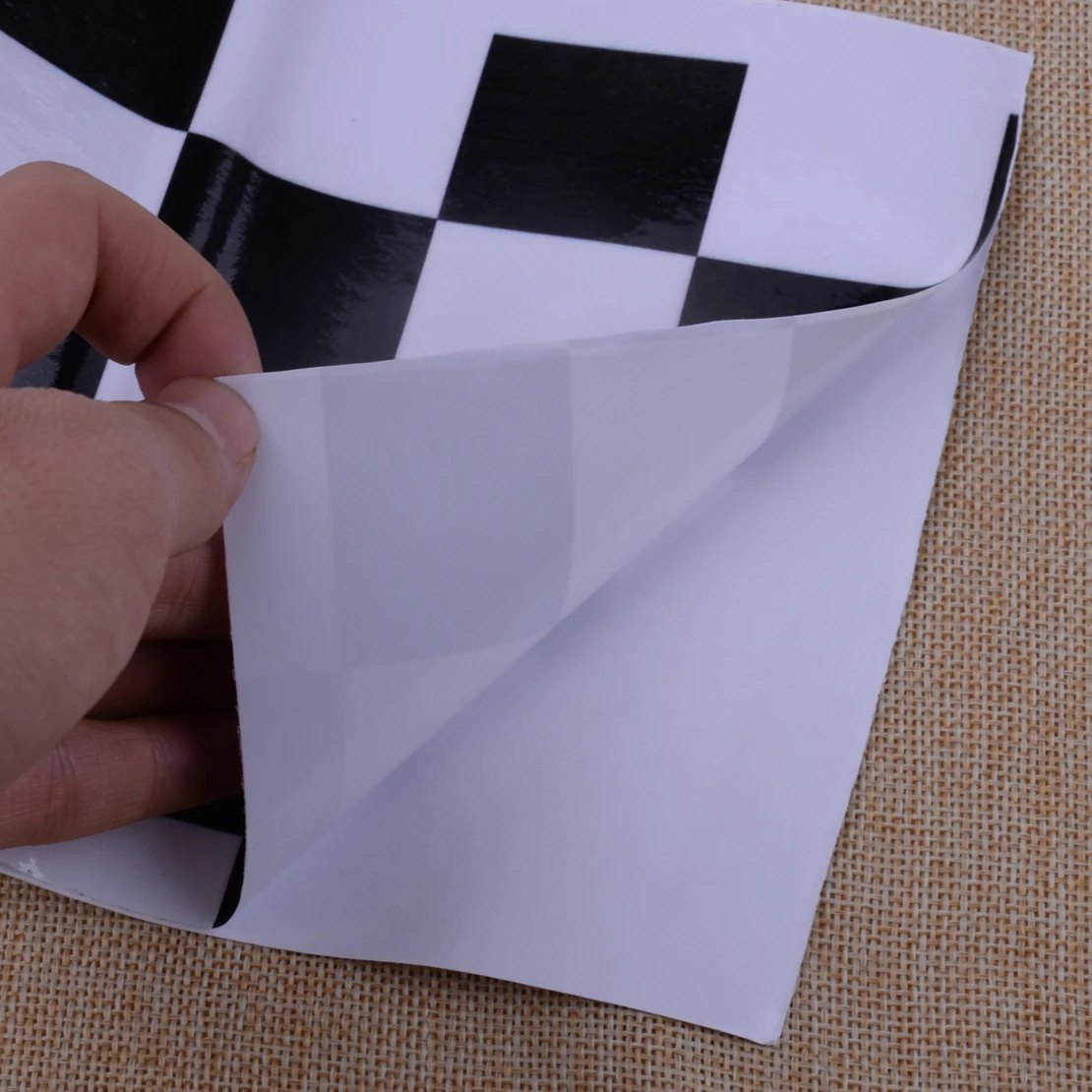 CITALL Motorcycle Car Bicycle Stickers Vinyl Black&ampWhite Universal Checkered Flag Decal Tape Racing | Автомобили и мотоциклы