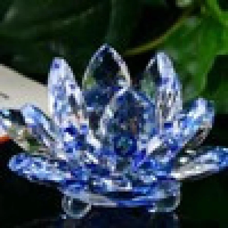Новинка 1 шт. украшение в виде лотоса Хрустальное стекло рисунок пресс папье фэн