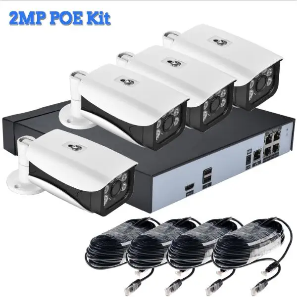 Фиолетовый Система видеонаблюдения hamrotte H.265 4CH POE NVR 3MP наружная POE камера POE NVR комплект HDMI видео выход умный телефон Дистанционное Обнаружение движения - Цвет: Фиолетовый