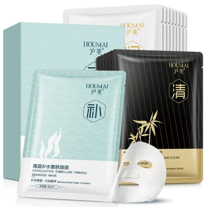 Маска для лица увлажняющая маска Уход за кожей водоросли Улитка эссенция