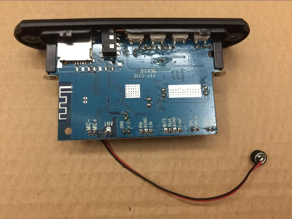 Беспроводной Bluetooth аудио MP3 декодер 12 В плата питания USB TF WMA APE FLAC WAV встроенный